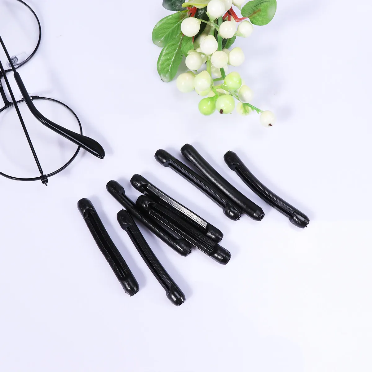 

20Pcs Silicone Sleeve for Glasses Non-Slip Eyewear Accessories Flexible Sweat-Resistant Eyeglass Holders Ideal for Sports