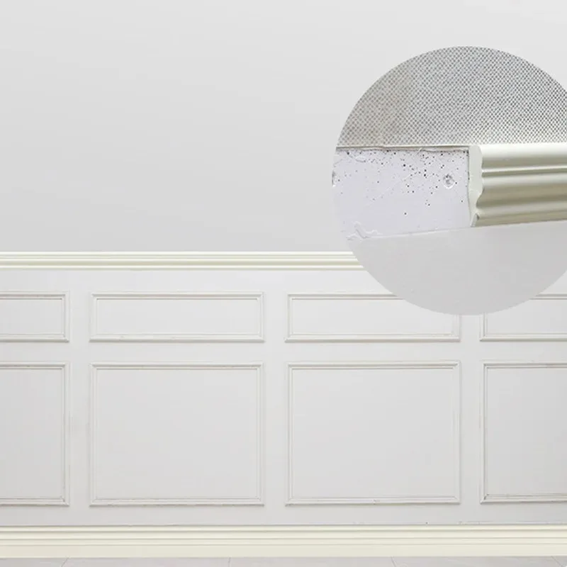 1 لفة 2 متر/78.74in ذاتية اللصق خط الحدود الجدار ملصق مرنة المضادة للتصادم التفاف خط السقف التلفزيون حائط الخلفية ملصق