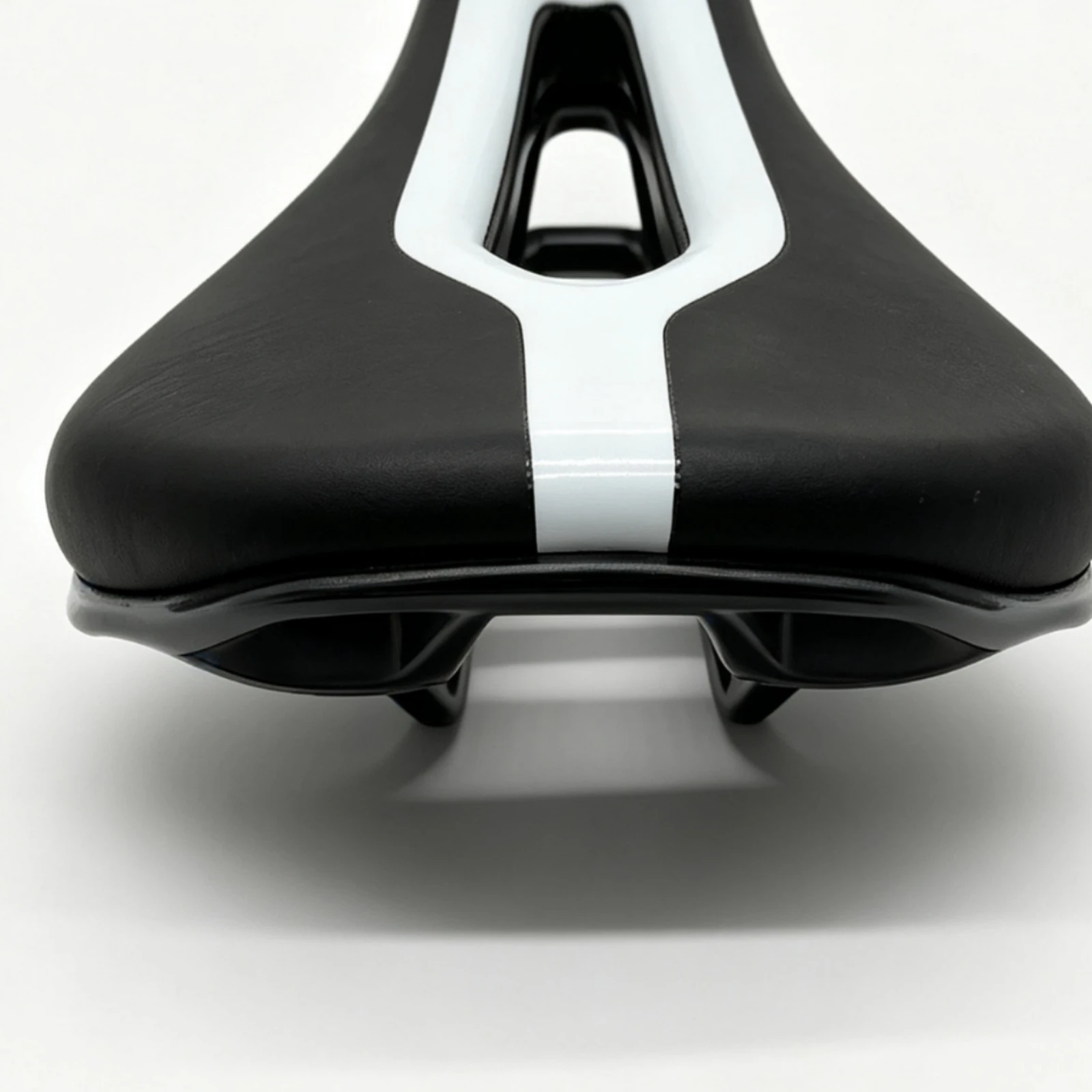 Bike Saddle with Center Ventilation Opening Streamlined Waterproof PU Bike Seat Padded Cycle Saddle Ergonomic Universal Fit