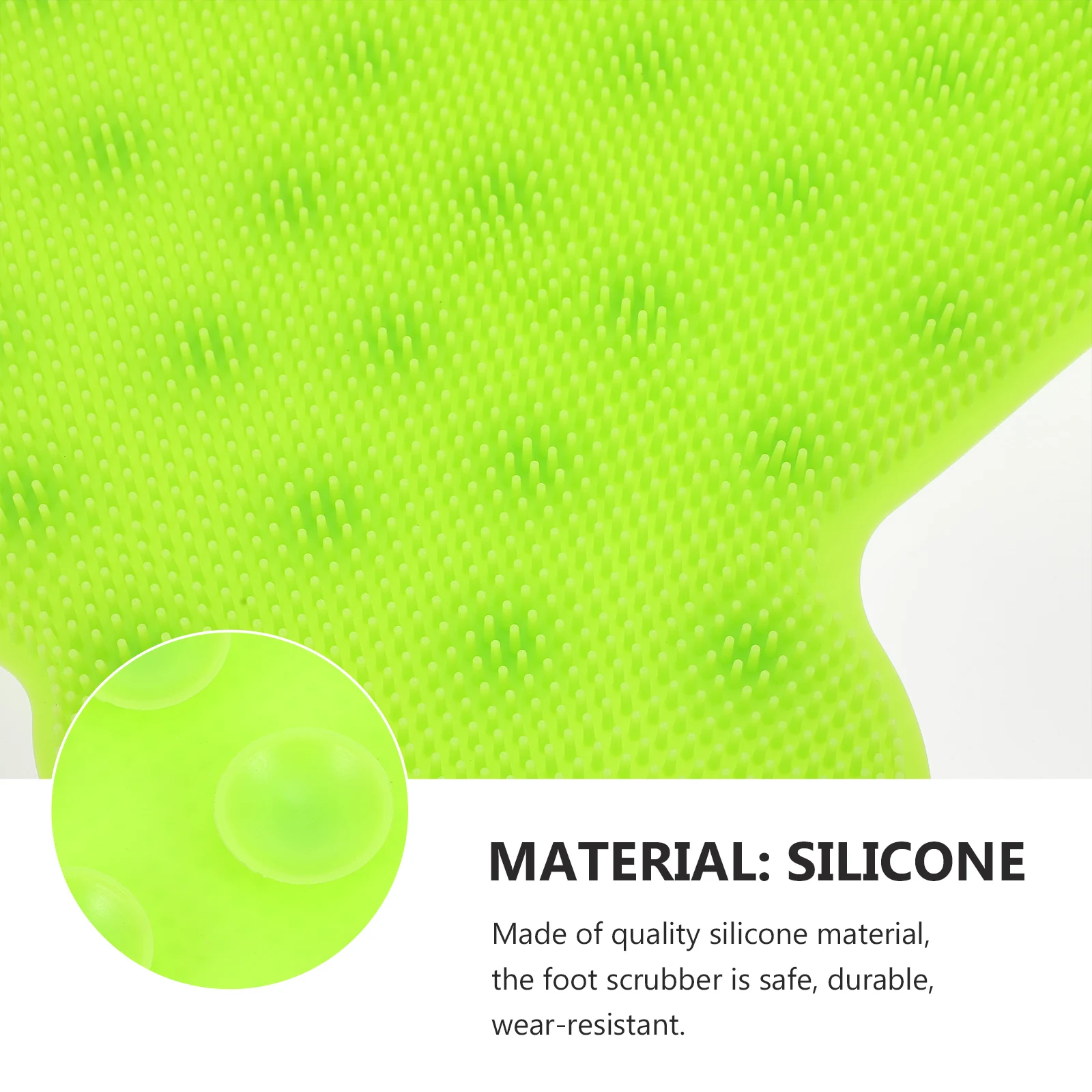 

1pc Silicone Scrubber Pad Massage Cushion Exfoliating Callus Remover Non-Skid Bath Foot Cleaner Durable Bathroom Foot Pad Smooth
