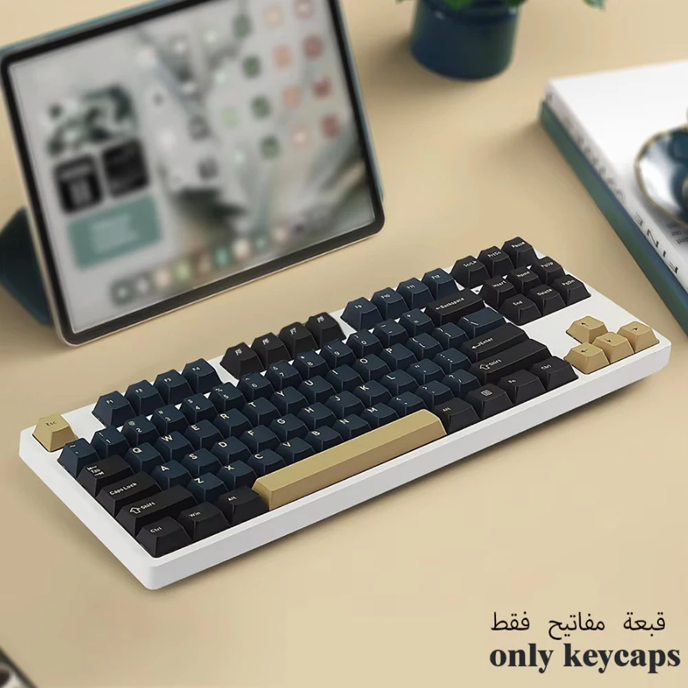 

Клавиатура GMK Double Shot PBT для игровой механической клавиатуры, Blue Samurai, Mars Green,Candy, Cherry Profile, 131 клавиш