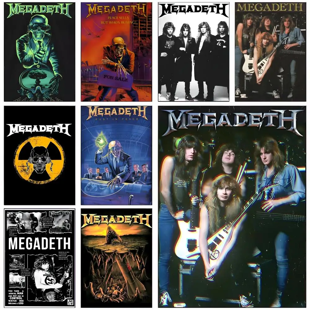 Metallica Cool band the M-megadeth Poster HD Self-Adhesive Wall Decor Home Office Dorm Bedroom & More Ideal Gift Choice