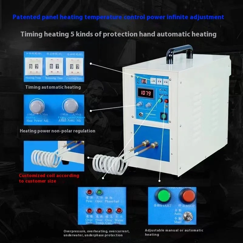 Metal Stainless Steel Brazing Quenching Heating Small High-Frequency Induction Machine Welding Equipment 2025