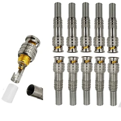 2Pcs/5Pcs/10Pcs Bnc JR-B25 Mannelijke Solderless Bnc Connector Voor Cctv Camera System Wired cctv Camera Security System Kit