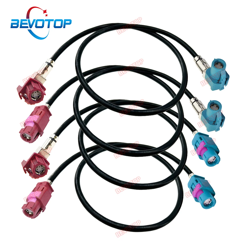 1PCS Car LVDS Video Line 4Pin HSD D to HSD Z Female to Female Straight/Right Angle 90° Jack 4-Core 535 Wire Harness Auto Cable