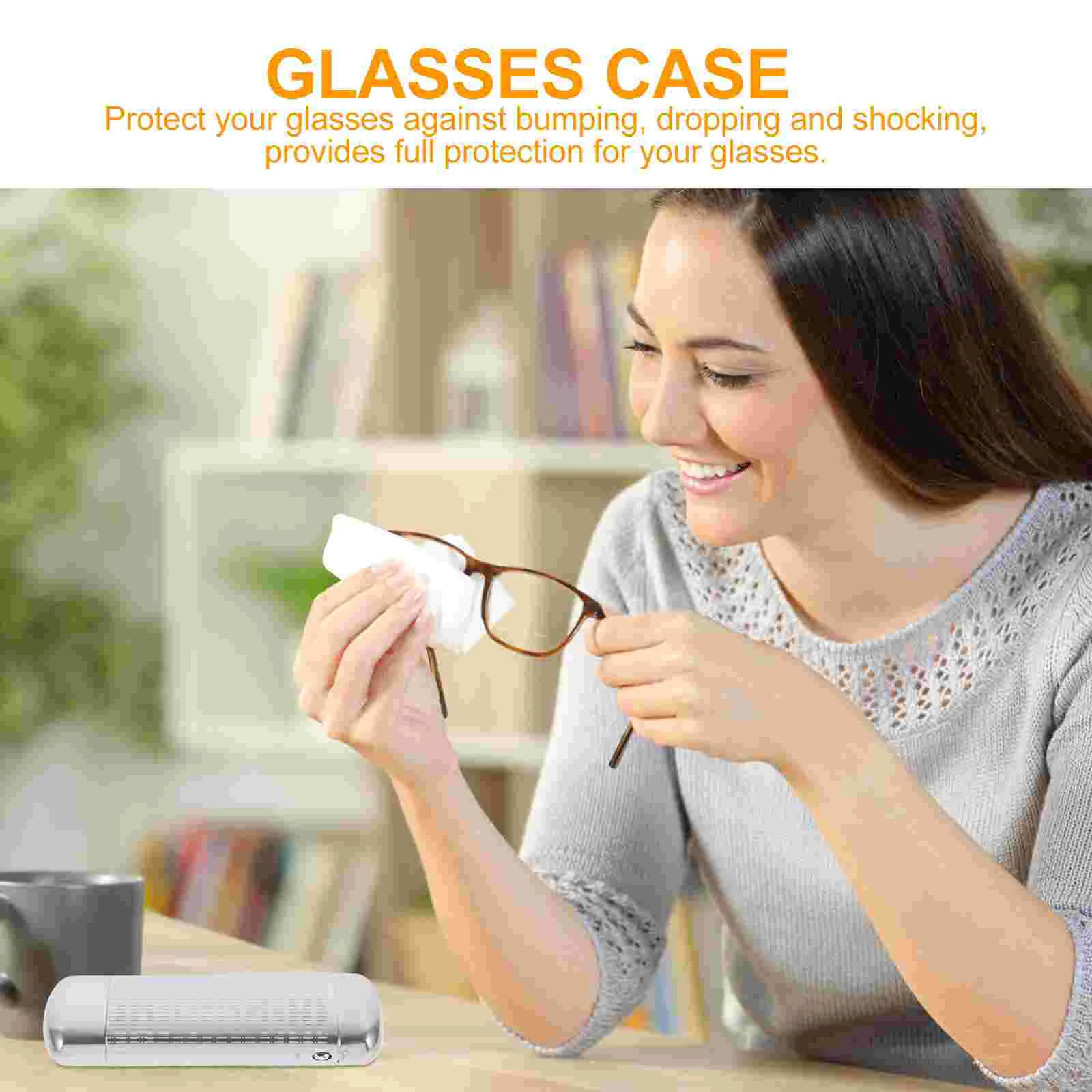 Hard Shell Glasses Case Aluminum Sunglasses box portable Pocket Spectacle Protector case Anti-pressure Men and Women Glasses box