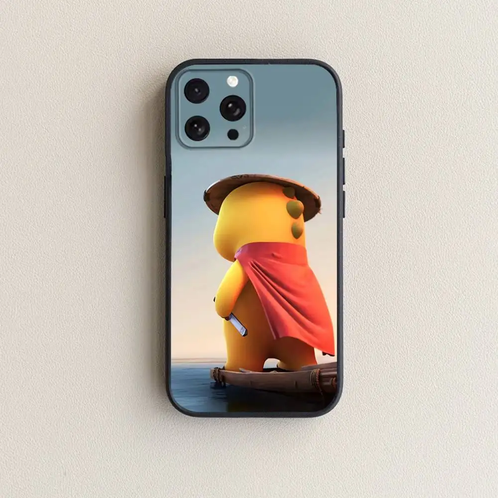 Custodia per telefono N-NailoongS per iPhone 17,16,15,14,13,12,11 Plus,Pro Max, XS, X, XR, SE, Mini, 8,7, Cover nera in morbido silicone