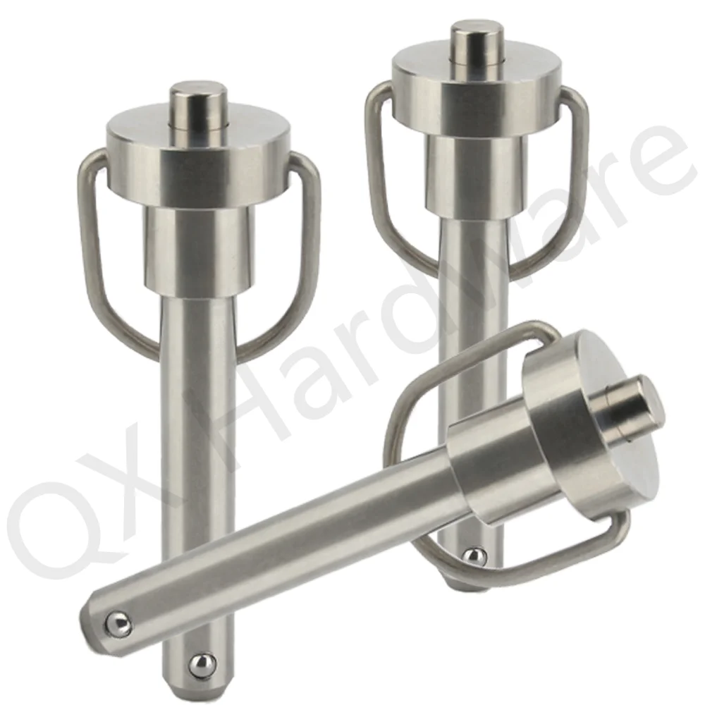 QX112 Factory Outlet Stainless Steel Quick Release Pins High Quality Ball Lock Pin With Ring Handle for Locating Length 10~100mm