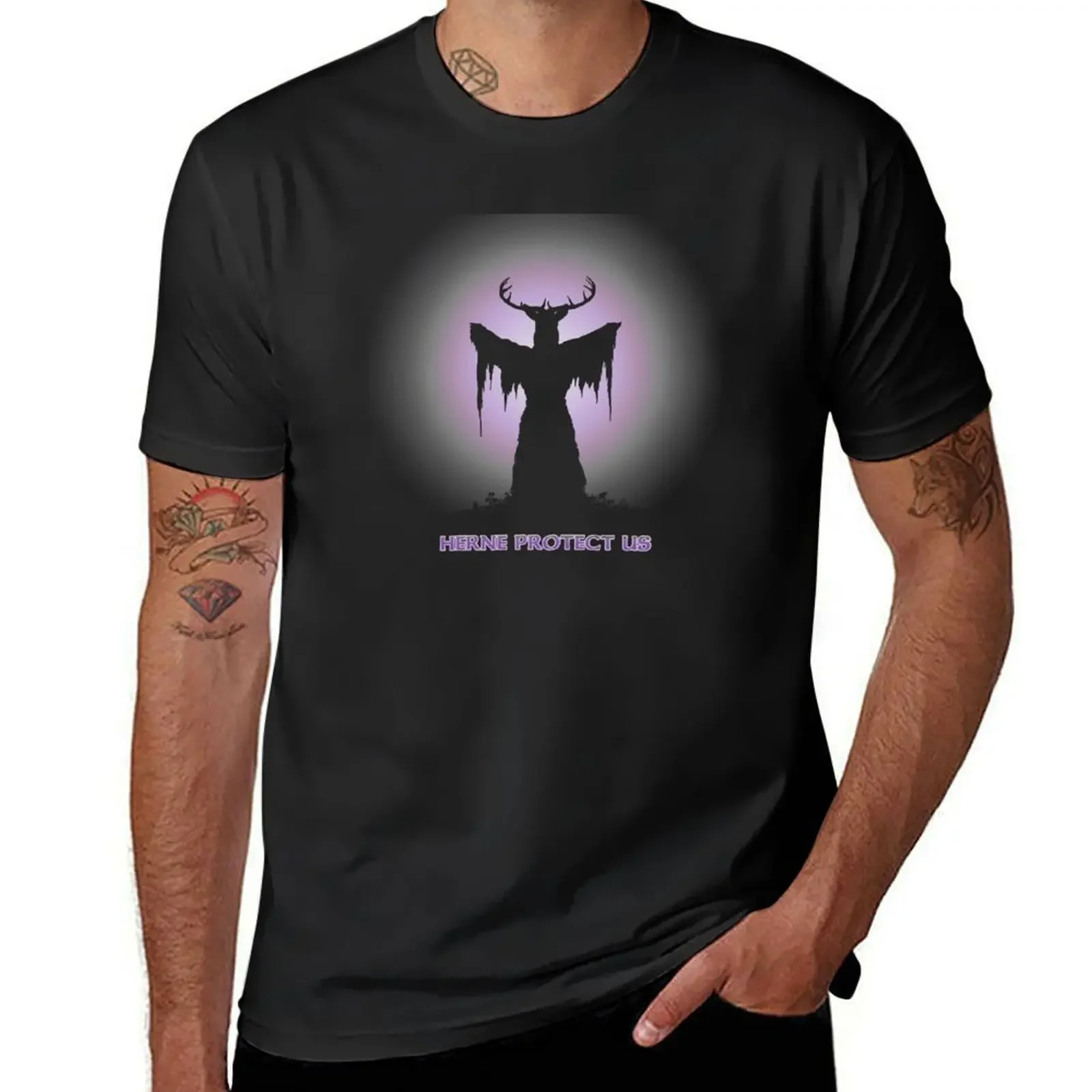 HERNE PROTECT US T-Shirt summer top oversized t shirt aesthetic clothes clothing for men