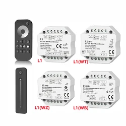 Skydance 0-10V LED Dimmer Push Dimmer L1 L1(WT) L1(WT) 1CH RF & WiFi& Zigbee Dimmer Switch For Single Color Strip