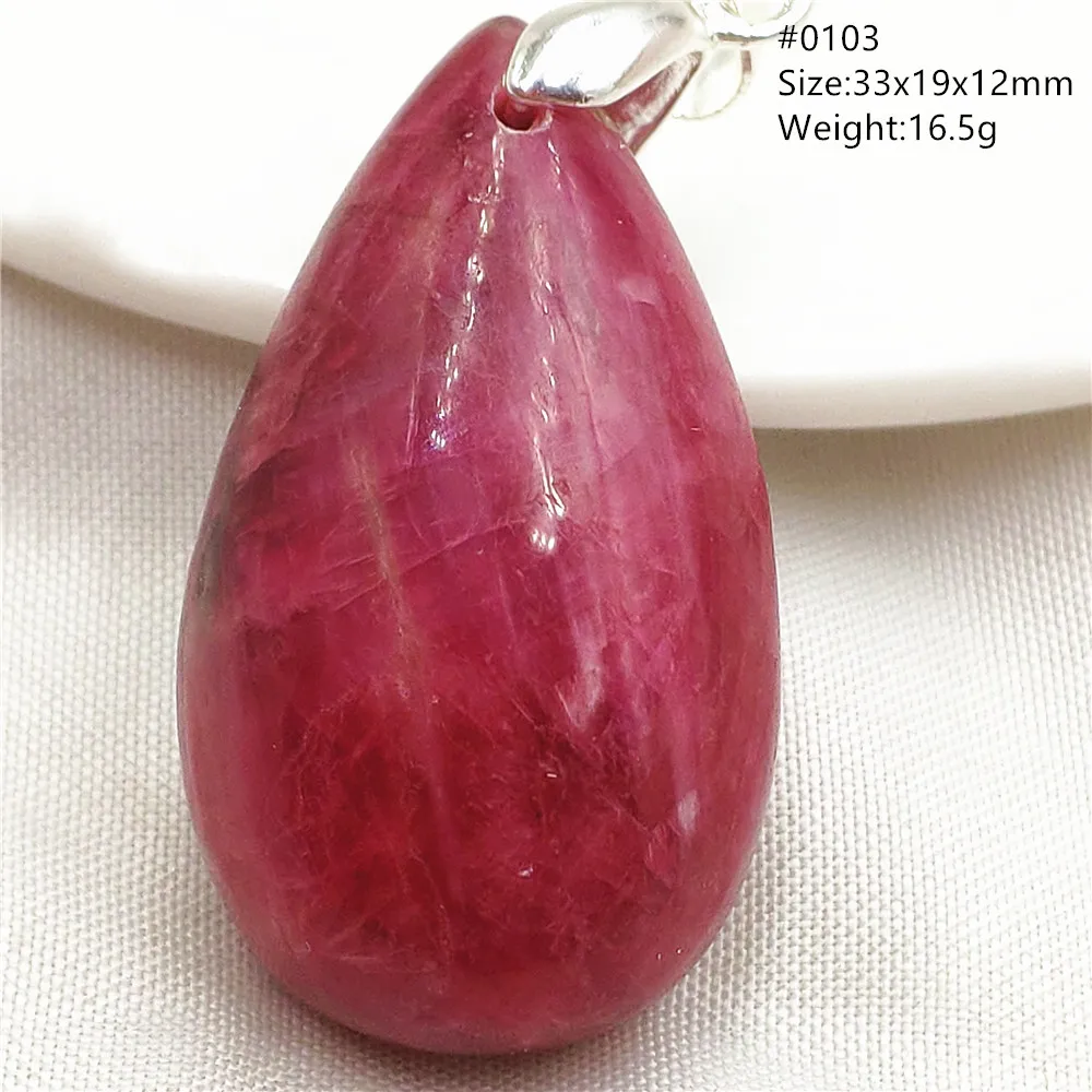 

Natural Rose Rhodonite Pendant Necklace Jewelry Water Drop Gemstone Red Rhodonite Women Men Fashion Stone Rare AAAAAA