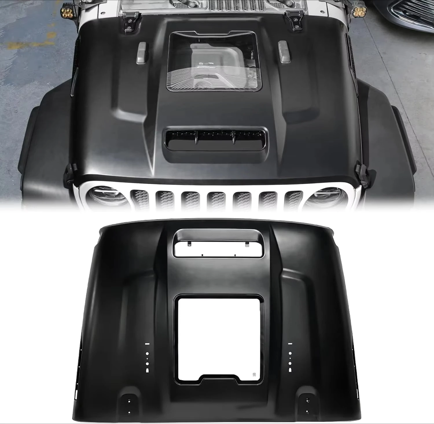 

4x4 Offroad Hood for Wrangler Accessories JL Bonnet Scoop Guard Engine Hood Cover for Gladiator