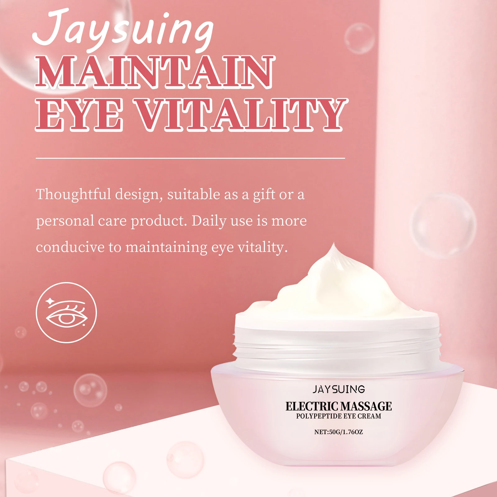 

Электрический массажный крем для глаз Jaysuing, питательный, исчезающий, тонкие линии, предотвращает старение, повышает эластичность кожи, увлажняющий лифтинг-крем для глаз