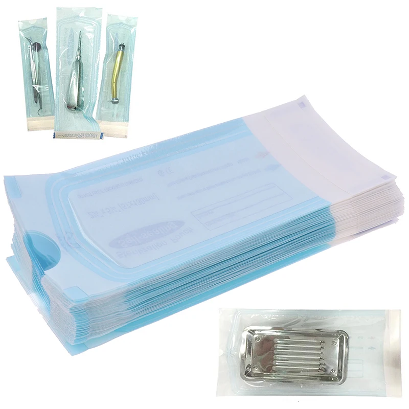 

200pcs/box Disposable Sterilization Pouch Bags Puncture Self-sealing Bag Tattoo Dental Nail Art Accessories Tattoo Tools