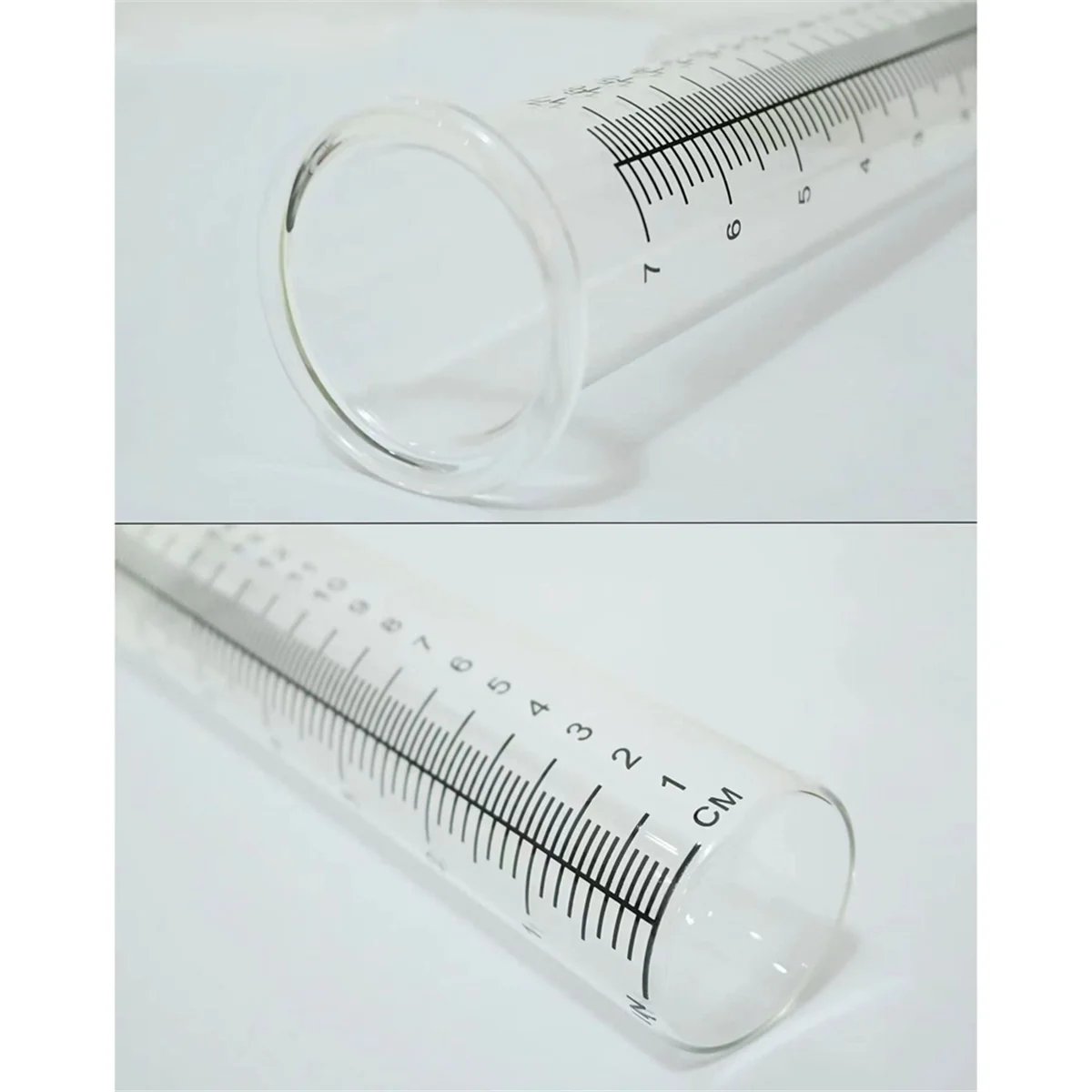 A08I 2pcs Plastic Rain Gauge Replacement Tube with 7 Inch Capacity Rain Water Gauge for Garden Yard Outdoor