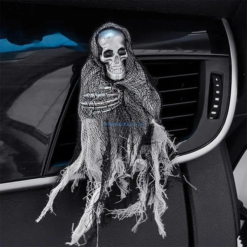 

T3LF Unique Design Car Skull Air Vent AromatherapysFragrance for Halloween Decoration