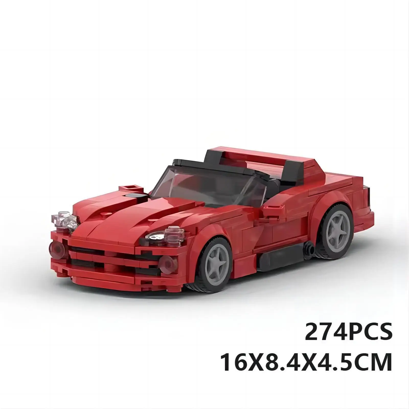 MOC Speed Champions 1992 Dodges Viper RT10 Sportscar Model Building Blocks Technology Bricks Creative Assembly Kids Toys Gifts