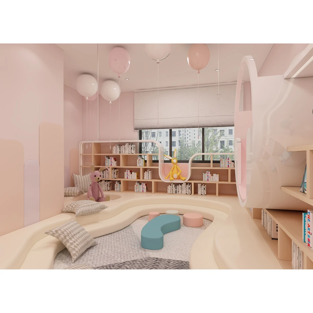 معدات ملعب داخلية مخصصة للأطفال الصغار في الحديقة، مسرح صغير، مجموعة لعب تفاعلية للأطفال، مسرح تظاهري