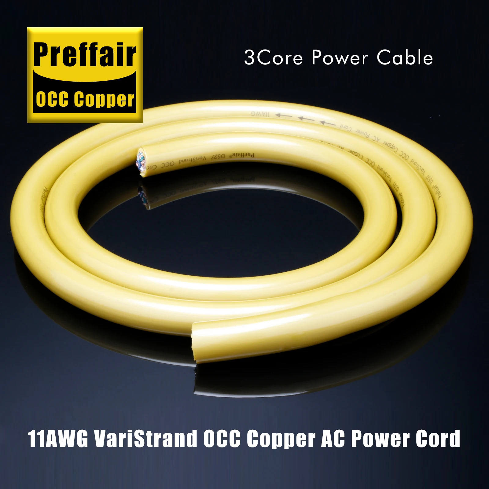 D527 Hifi Audio Silver Plated M.C the Mainsstream Hybrid Halogen Free Power Cable For DIY Power Cable