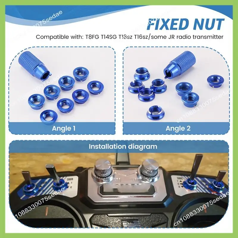 Y19A Radio Transmitter Switch Fixed Nut & Installation Spanner For Radiolink Futaba JR Frsky Remote Controller T8FG T14SG T18sz