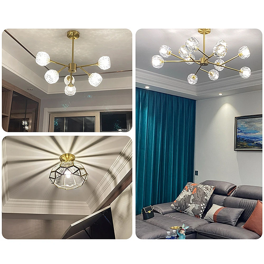 E27 E14 20 วัตต์ Tricolor Led หลอดไฟ 110 / 220volt 120v ข้าวโพดแสงอุ่นสีขาว 360 ° 3 สีเปลี่ยนโคมไฟสำหรับโคมไฟบ้านสำหรับห้องนั่งเล่น