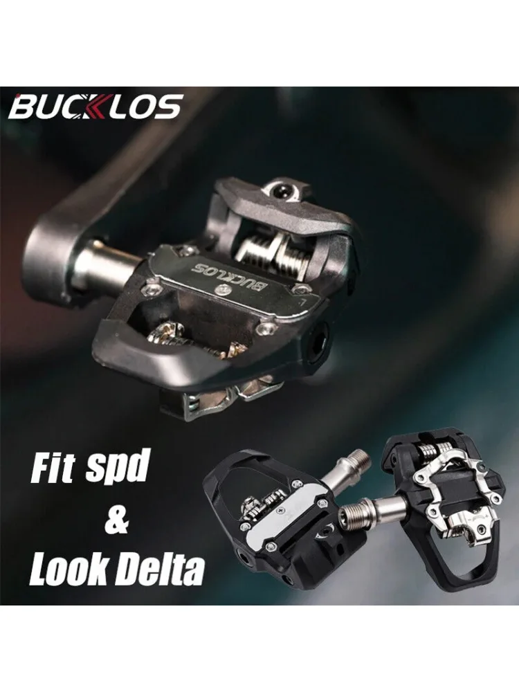 AliExpress BUCKLOS Bike Pedals Dual Function Bicycle Pedal Platform for SPD/LOOK Delta Self-lock MTB Road Bicycle Platform Pedal Bike Part