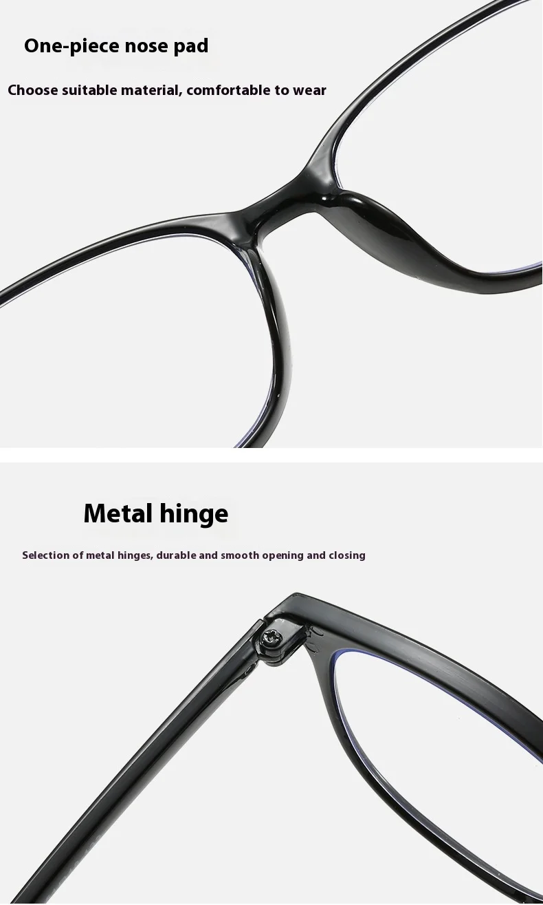 Multifokale Progressive Lesebrille Retro Anti Blau Licht Multifokale Ältere Brillen Männer Frauen Große Rahmen Brillen – Detail 5