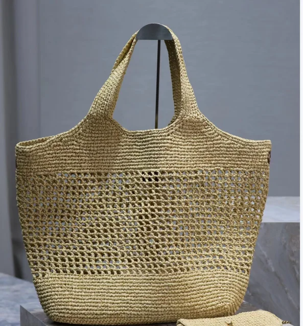 icare raffia totes bag Woven Shoulder shopping Tote Bag for women Large Capacity vacation beach bag