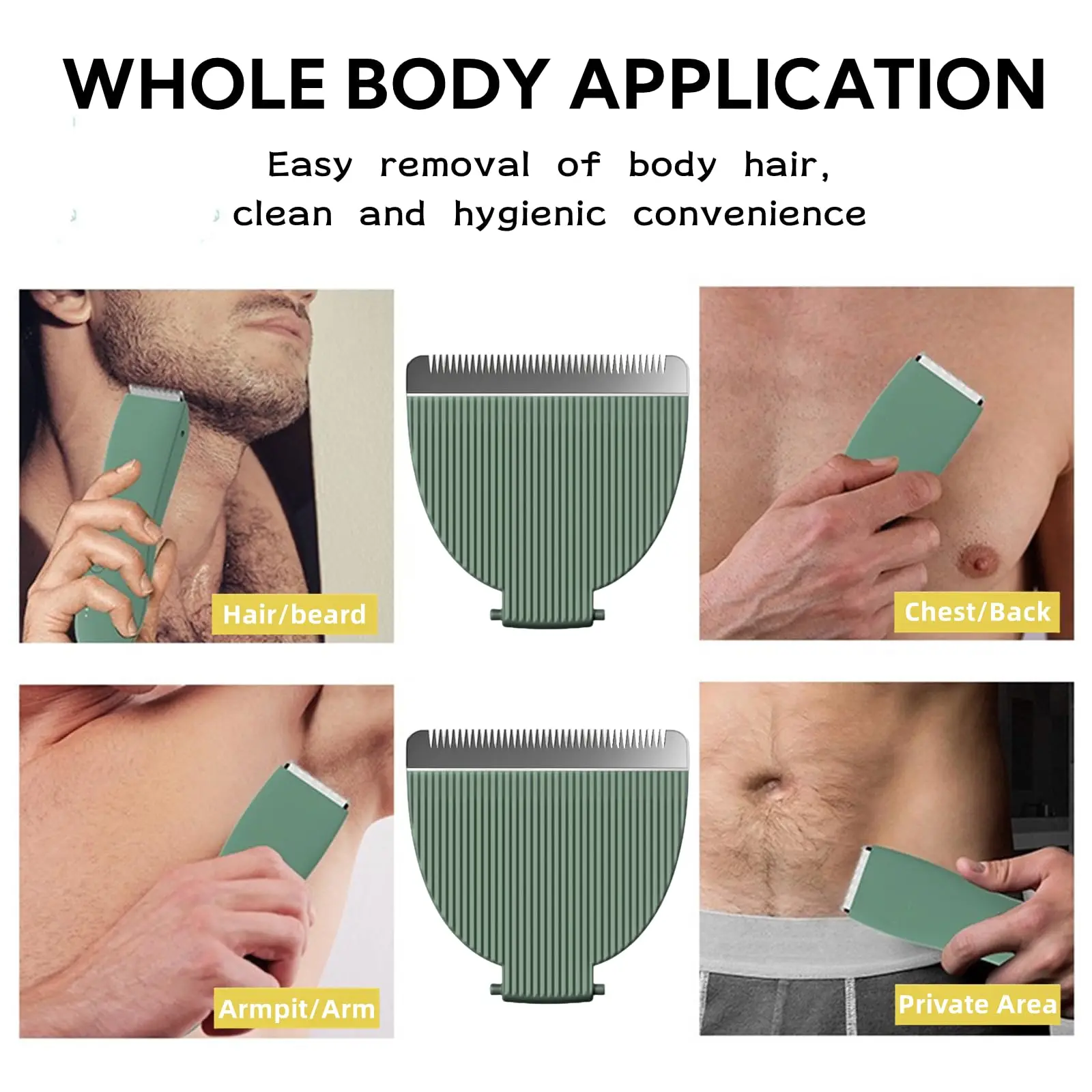3pcs Replacement Blades for Body Hair Trimmer Men Depilators Blade Compatible with Meridian Trimmer &Meridian Trimmer Plus image 6