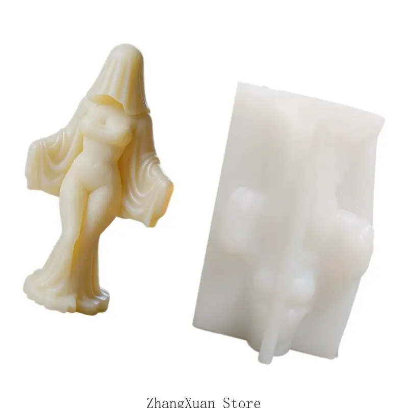 Shade Bride Silikonformen Halloween Kerze Silikonform Hitzebeständig Einfaches Entformen für die Herstellung von – Detail 7