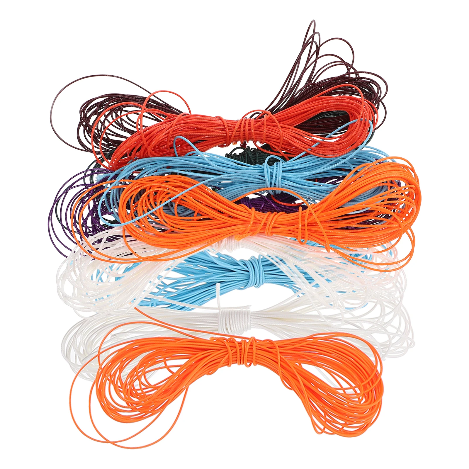 

10 Rolls Woven Rope DIY Necklace Hanging Wax Diy Necklace Hanging Rope Cord Bracelet Jewelry Making Craft Supplies