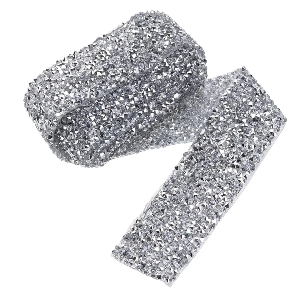

Adhesive Net Drill Diamond Applique Bridal Dress Belt Trim Crystal Rhinestone Ribbon Hot Fix Decorative Chain Resin Transparent