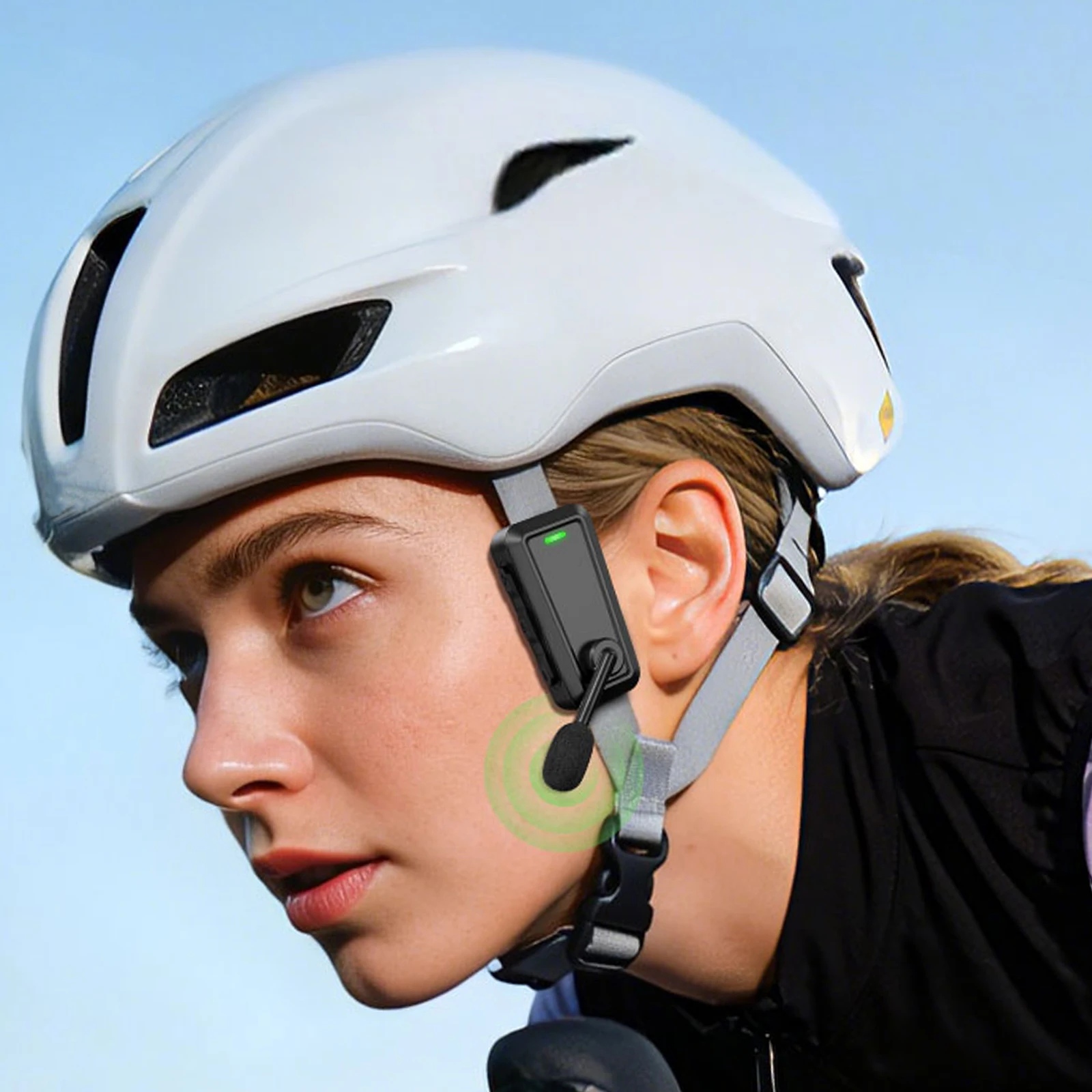 520m Cycling Intercom Helmet Headset Bluetooth-compatible IPX5 Waterproof Walkie Talkie Earphone C10