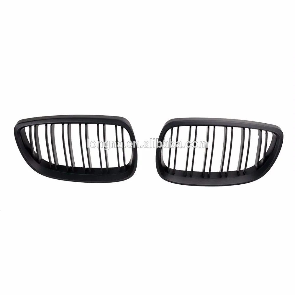 Factory Price Matte Black Front Kidney Grilles Double Line Grille For BMW 2006-2009 E92 E93Grill M3 2Door