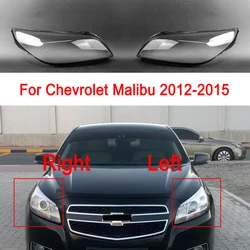 Carcasa de faro transparente para Chevrolet Malibu, lente de repuesto izquierda/derecha, pantalla de cristal, accesorios de coche, 2012, 2013, 2014, 2015