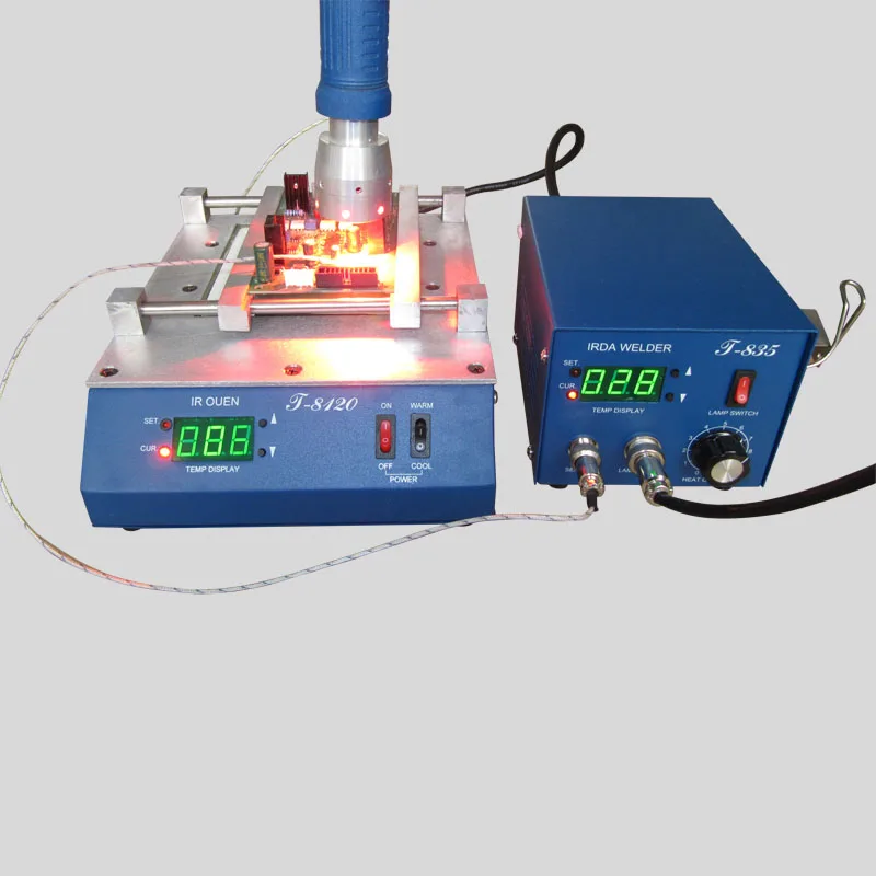 Pistola de calefacción infrarroja CH, estación de retrabajo T835 bga, soldador irda, soldadura IR, máquina de soldadura