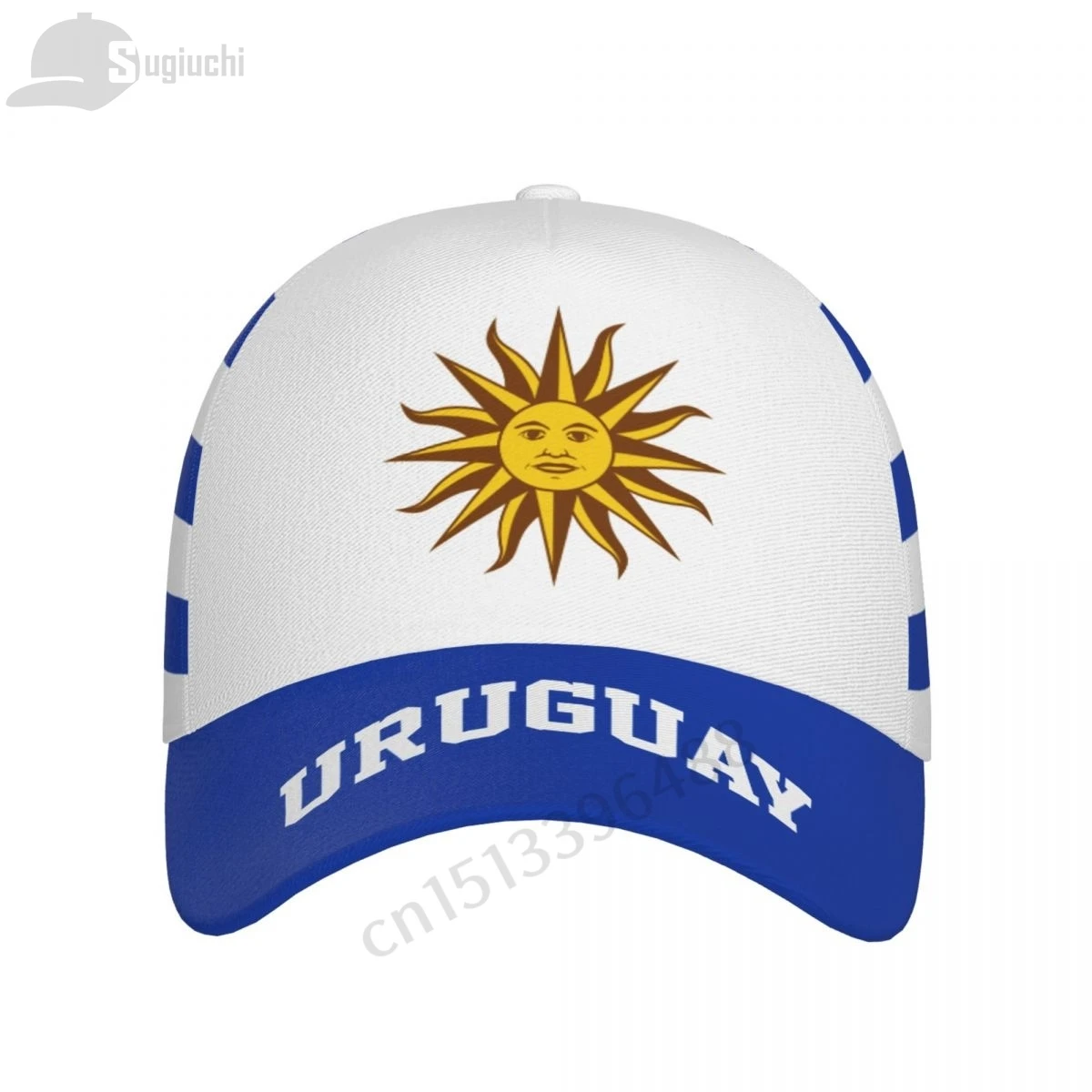 

2025 Uruguay Flag 3D Soccer Hats Sun Baseball Cap Breathable Adjustable Men Women Outdoor Fishing Hat