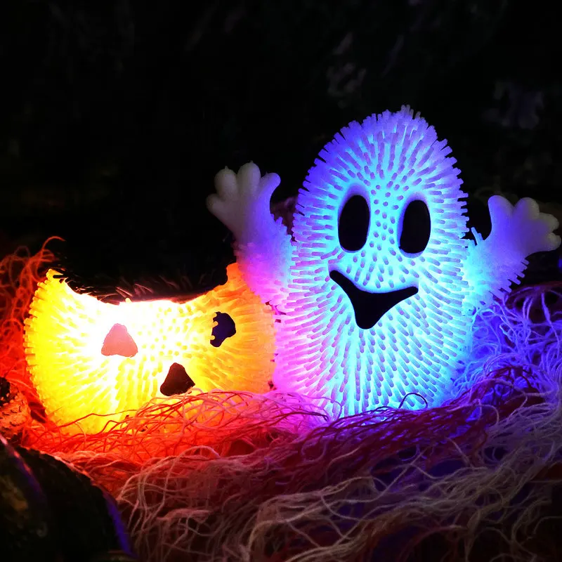 Jouets extensibles citrouille fantôme d'halloween pour enfants, jouets polyvalents anti-Stress à presser, jeu créatif à presser