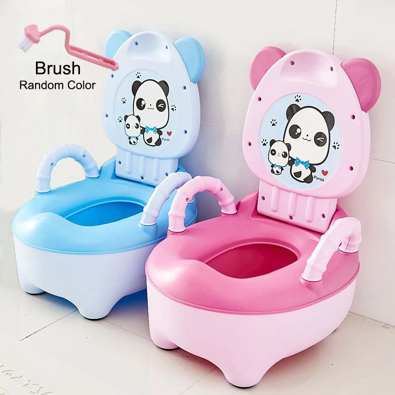 Potty Training Seat Cartoon Children's Pot Baby Road Pot Portable Potty Child Baby Toilet Pots Travel Car WC 1-6Years Unisex