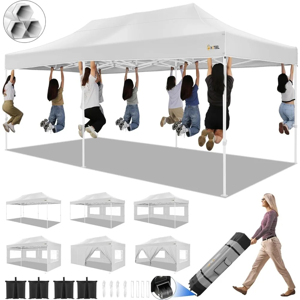 

"Durable 10x20 Instant Canopy Tent for Outdoor Events with 6 Sidewalls and Easy Setup for Commercial Use"