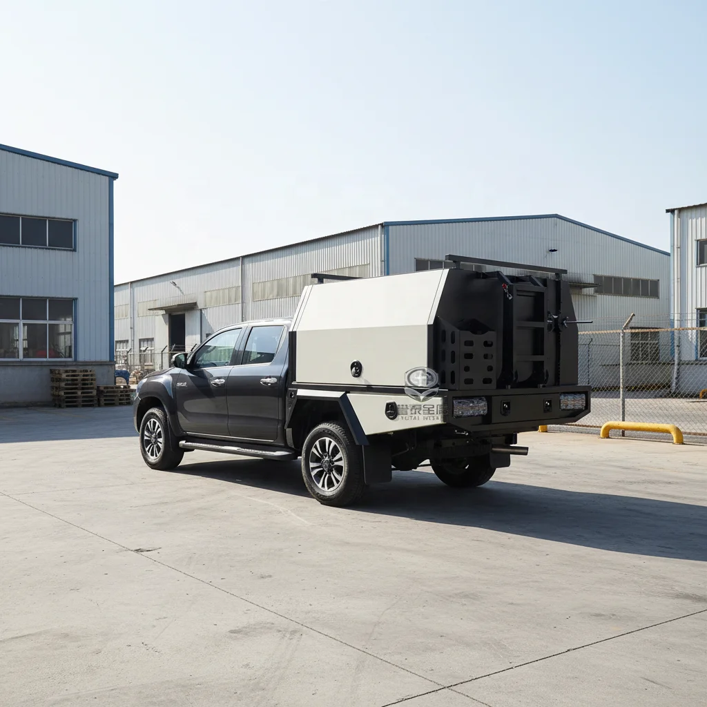 Truck Pickup Truck Pallet Canopy Aluminum Toolbox With Internal Drawers