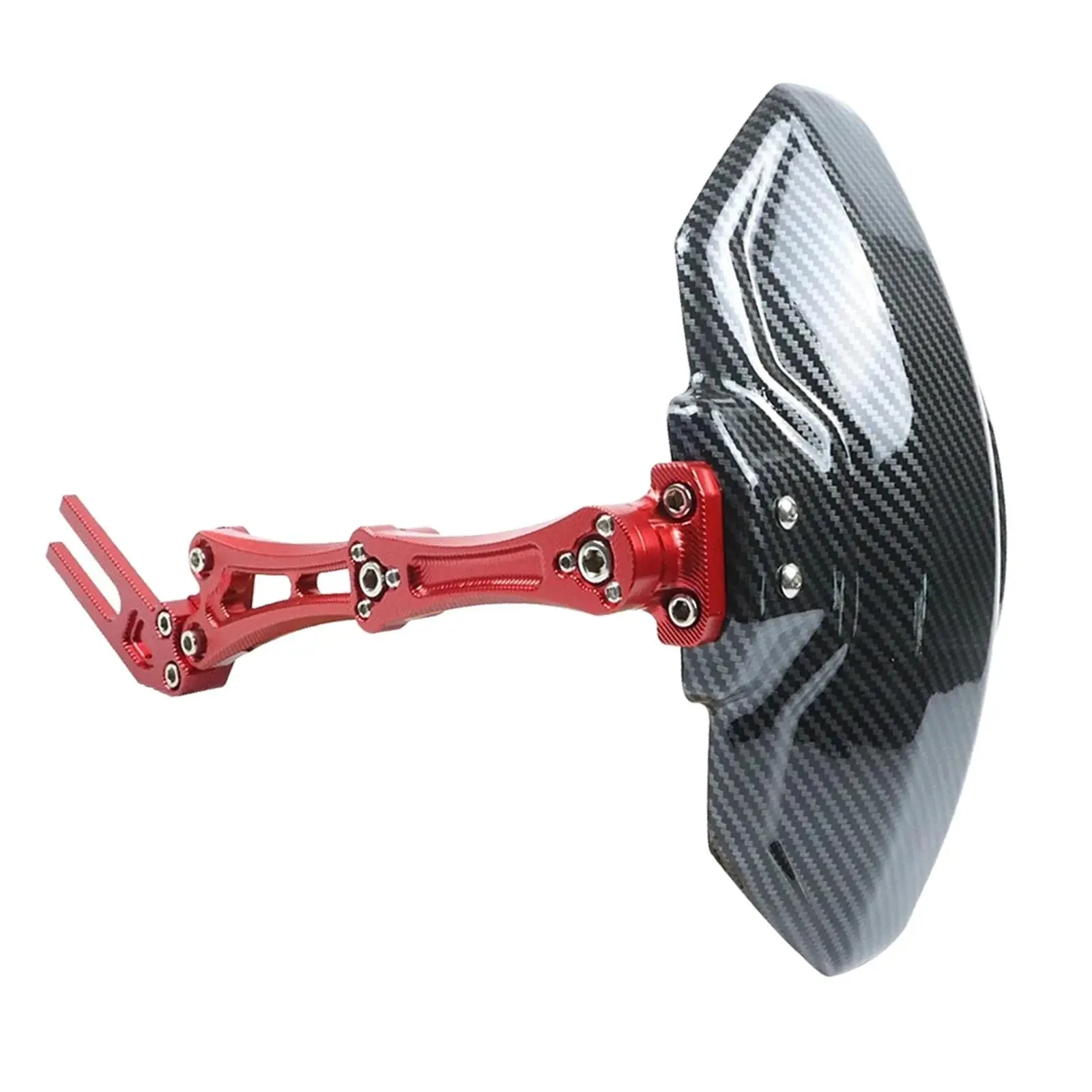 Roda traseira da motocicleta Fender Mudguard, imitação ajustável, fibra de carbono, liga de alumínio, Universal Estender, Extender, acessórios