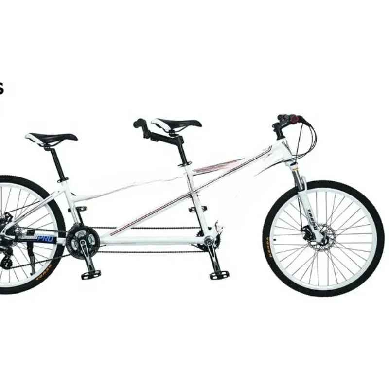 26-Inch steel touring bike for 2 people cycling tandem bike