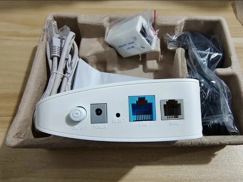 Módem Plug&Play ADSL ADSL2 ADSL 2+ 8Mbps 24Mbps Internet DSL de alta velocidad Módem RJ11 RJ45, módem de puente RFC1483 EoA