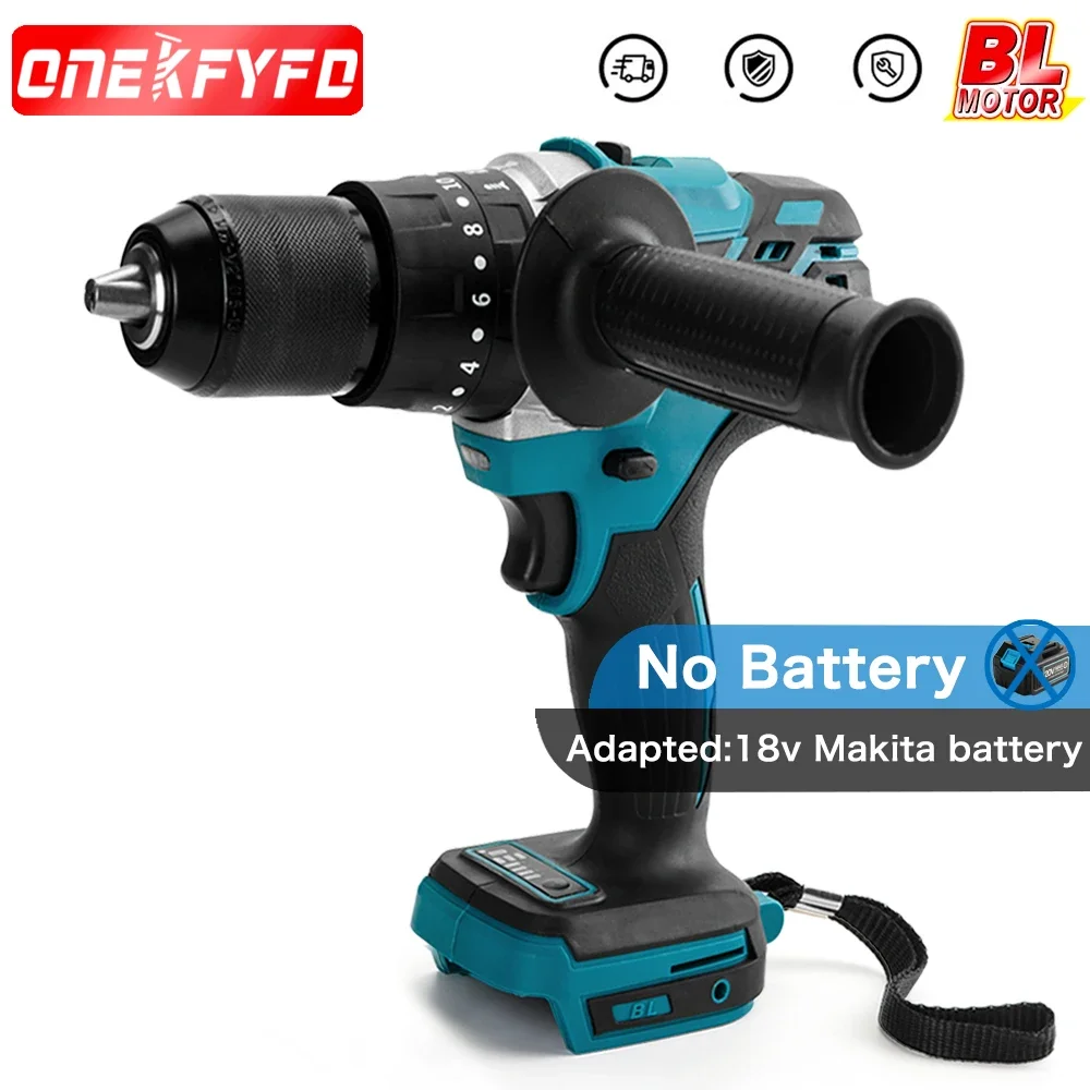 13mm Brushless Hand Impact Cordless Drill Electric Screwdriver Drill for Ice Screws Fishing Tool For Makita Without Battery