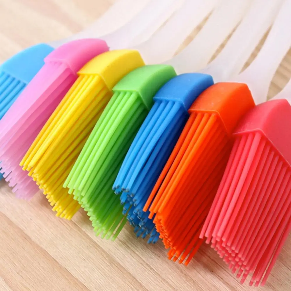 17 cm Silicone Basting Brush Baking Cake Pastry Bread Bakeware Oil Roast Cream Utensil Basting Brush For BBQ Grilling Kitchen