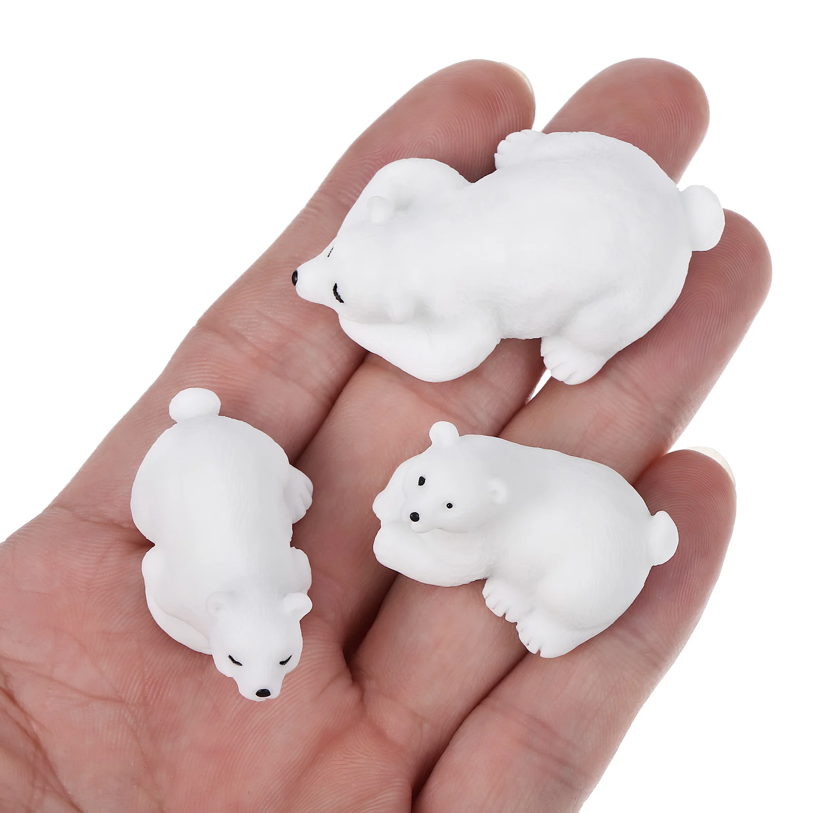 

10 Pcs Polar Bear Arctic Animal Figurines Resin Crafts Toys Small Winter Animals Decor Gifts Garden Statues L scape naments