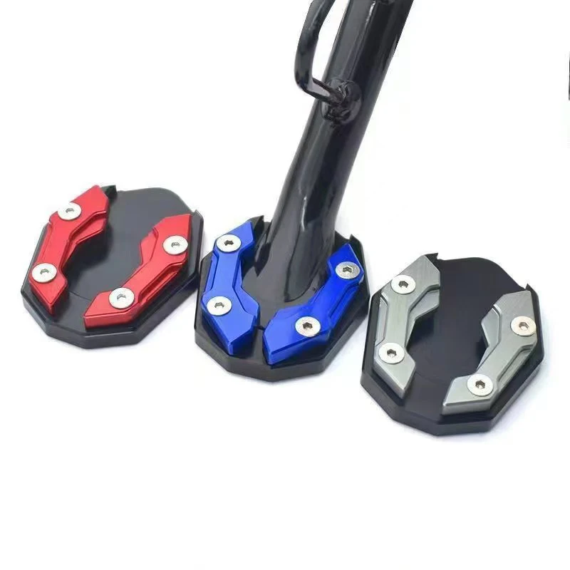 العالمي للدراجات النارية الجانب حامل غطاء دراجة القدم تمديد مسنده المضادة للانزلاق الموسع قاعدة منصات لياماها Nmax هوندا PCX