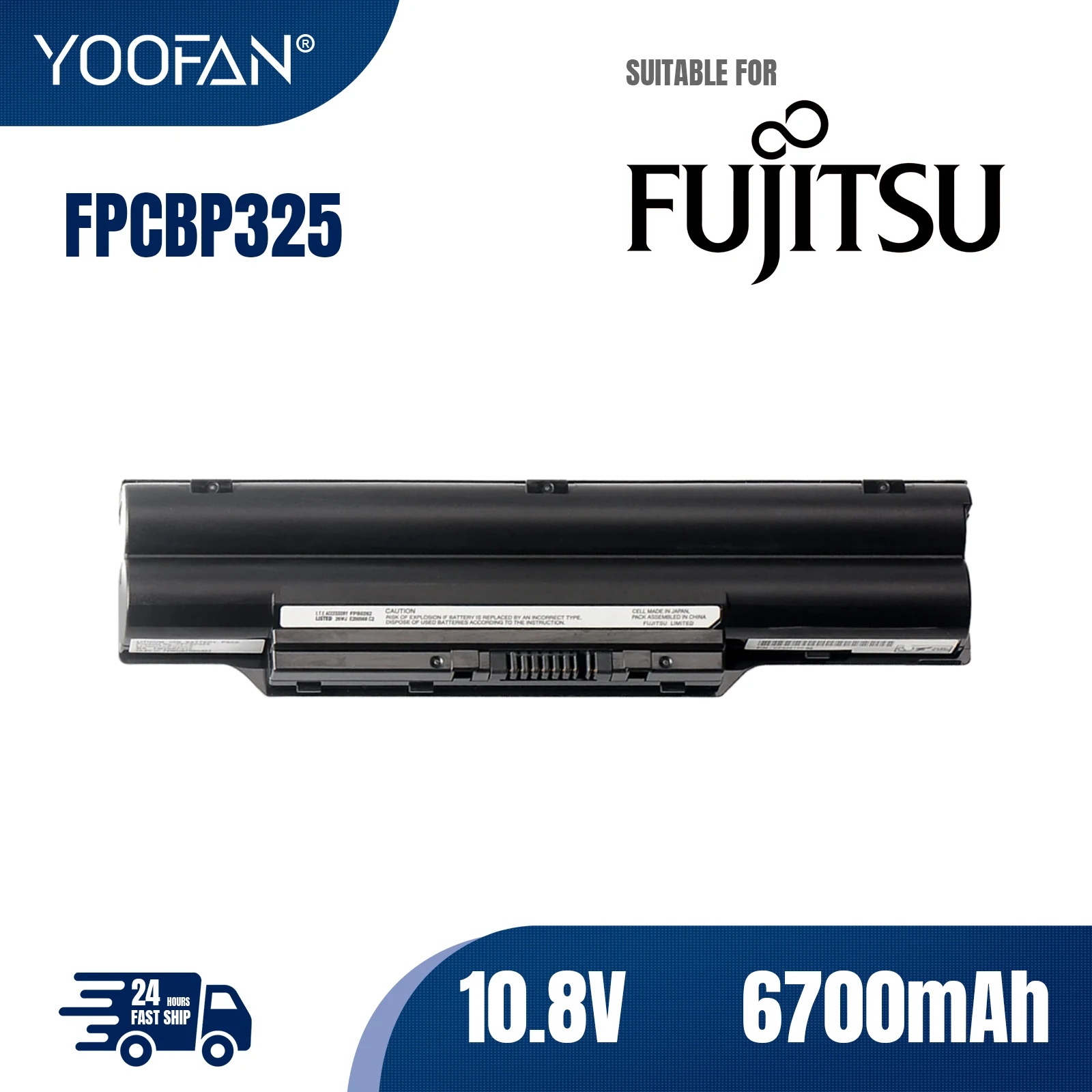 YOOFAN batería FPCBP325 de 10,8 V, 6700m para Fujitsu FMVNBP210 FMVNBP198 SH560 SH761 SH760 SH771 SH772 SH572 P702 P770