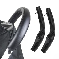 Pram Stroller Accessories Baby Stroller Armrest PU Protective Case Cover For Armrest Covers Handle Wheelchairs